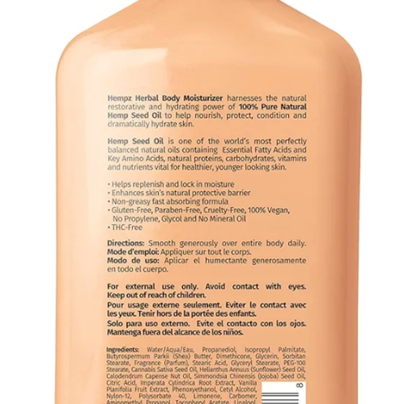 Hempz Body Lotion - Mandarine Orange Key Lime Daily Moisturizing Cream - Picture 2 of 4